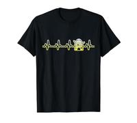 Beekeeper Heartbeat Pulse Beehive Bee Lover Apiary Value Graphic T-Shirt, Men, Black, L