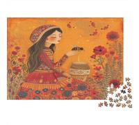Beekeeper,honey 1000 Piece Jigsaw Puzzles for Adults Folk Art Family Fun 1000 Pieces Puzzles Relax Puzzles Games Multicolor Premium Gifts Impossible Puzzle 1000pcs (75x50cm)