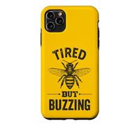 Beekeeper Honey Bee Farmer Tired But Buzzing Beekeeping Case for iPhone 11 Pro Max
