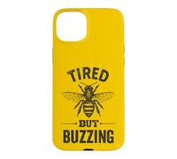 Beekeeper Honey Bee Farmer Tired But Buzzing Beekeeping Case for iPhone 15 Plus