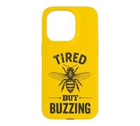 Beekeeper Honey Bee Farmer Tired But Buzzing Beekeeping Case for iPhone 15 Pro