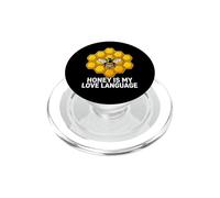 Beekeeper Honey Is My Love Language Apiarist PopSockets PopGrip for MagSafe
