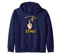 Beekeeper Honeybee Farmer Beekeeping Apiarist Gift Men Women Zip Hoodie