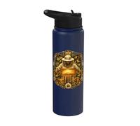 Beekeeper Honeycomb Stained Art Stainless Steel Insulated Water Bottle