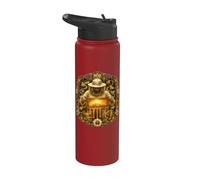 Beekeeper Honeycomb Stained Art Stainless Steel Insulated Water Bottle