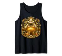 Beekeeper Honeycomb Stained Art Tank Top