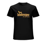 Beekeeper If I Run, You Run Shirt Funny Bee Hive Honey Lover Gift Men T Shirt Black