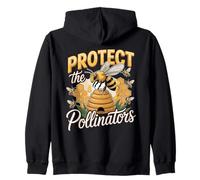 Beekeeper Protect The Pollinators Bee Beekeeping Zip Hoodie
