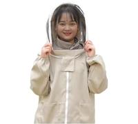 Beekeeper Protective Suit Beekeeping Jacket Professional Beekeeper Equipment Suit Field Work Jackets for Backyard Indoor Outdoor Farm(Khaki)