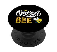 Beekeeper Queen Bee Cute Bees Honey Lover Queen Bee PopSockets Adhesive PopGrip