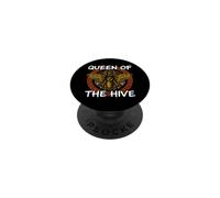 Beekeeper Queen Of The Hive Honey Bee Graphic PopSockets Adhesive PopGrip
