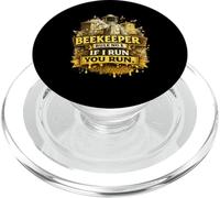 Beekeeper Rule no. 1 If I run, you run - Honey Beekeeping PopSockets PopGrip for MagSafe