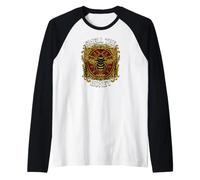 Beekeeper Smell The Honey Vintage Bee Apiary Graphic Raglan Baseball Tee