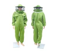 Beekeeper Suit, 3D Breathable Air Cotton Fabric Design Beekeeping Protective Clothing Clothes Anti-bee Clothing Beekeeper Costume,Never be Stung(Round Hat Red,M)