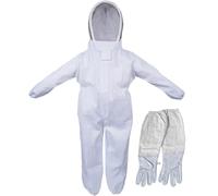 Beekeeper Suit, Bee Suit Thickened Breathable Full Body Beekeeping with Veil Hood Hat & Gloves Protective Bee Proof Clothing for Beekeeping Equipment, Keeper