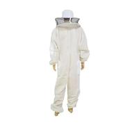 Beekeeper Suit, Beekeeping Clothing 3-Layers Ultra Breathable Ventilated Suit with Round Veil Professional Anti Bee Protective Clothes Equipment,Never be Stung(X-Large)