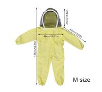 Beekeeper Suit, Beekeeping Protective Suit Jumpsuit Beekeeper Jacket Clothing for Kids Adult Full Body Anti Bee Suit Beekeeping Clothes Cotton,Never be Stung(A M)