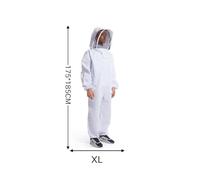 Beekeeper Suit, Full Body Beekeeping Clothes Professional Beekeepers Clothes Protection Beekeeping Suit Safty Veil Unisex Children Protective,Never be Stung(L)