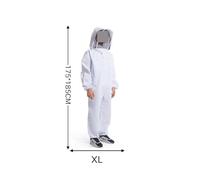 Beekeeper Suit, Full Body Beekeeping Clothes Professional Beekeepers Clothes Protection Beekeeping Suit Safty Veil Unisex Children Protective,Never be Stung(X-Large)