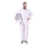 Beekeeper Suit Sting Proof with Veil Hood - White XL