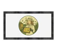 'Beekeeper with Bees' Pet Feeding Mat (PM00030017)