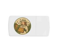 'Beekeeper with Bees' Pill Box with Tablet Splitter (PI00035122)