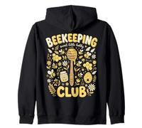 Beekeeping Club Sweet Little Hobby Bee Lover Design Zip Hoodie