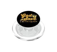Beekeeping Humor God Save the Queen Fun Beekeeper PopSockets PopGrip for MagSafe