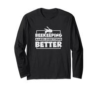 Beekeeping Makes Everything Better Silhouette Box Long Sleeve T-Shirt
