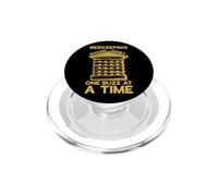 Beekeeping making honey one buzz at a time Funny Quote PopSockets PopGrip for MagSafe