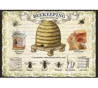 Beekeeping Metal Sign Honey Beehive Queen Bees at work Wall Plaque Home Kitchen (A5 (200150mm) Approx)
