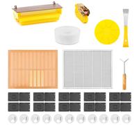 Beekeeping Starter Kit 28 pcs Stick Chisel Hive Strap Pollen Trap Barrier Grid Insect Trap - Beekeeping Supplies by Wiesenfield