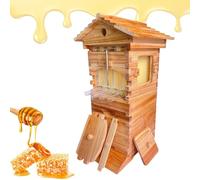 Beekeeping Starter Kit, Complete Supplies for Beginners, Easy Assembly Hive with Self-Flowing Honey Extraction for Backyard Beekeepers