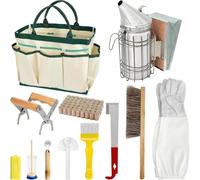 Beekeeping Starter Kit with Smoke Blower - All Tools for Professionals and Beginners, 8-Piece Set for Hive Maintenance and Honey Harvesting