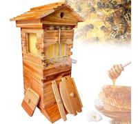 Beekeeping Starter Kit,Wooden Beehive with 4 Automatic