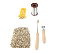 Beekeeping Starter Tools Kit, Beehive Wire Embedder and Tensioner Set with Copper Eyelets Iron Wires for Beginner Beekeepers