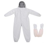 Beekeeping Suit for Kids - Cotton Material Protective Gear, Soft Breathable Fabric, Elastic Waist Wrist Ankles, Includes Professional Gloves, 3 Pockets, Zipper Closure for Easy W (type 3)