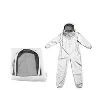 Beekeeping Suit Full Body Beekeeping Clothing Professional Beekeepers Bee Protection Suit Safty Veil Hat Dress All Equipment(XL)