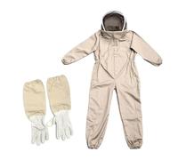 Beekeeping Suit - Hood Detachable Protective Beekeeping Jacket, Work Safety Clothing Mittens | Ventilated Mesh Sting Proof Costume Fencing Round Brim Hat Garden Adventure Apiary Rainforest Beekeeper