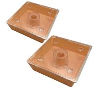Beekeeping Supplies UK Ltd- 2 x Rapid Feeders for Beehives - 1.5L - Square 185mm x 185mm x 55mm high - Strong Plastic