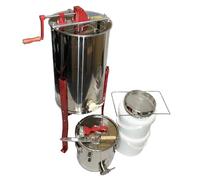 Beekeeping Supplies Uk ltd - Premium Beginner Processing Starter Kit - Stainless Steel extractor and Settling Tank, honey buckets and uncapping tools