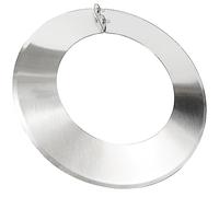 Beekeg Cover rosette/rosette stove pipe, stainless steel flue pipe, chimney attachment, stove knee, stove pipe, exhaust pipes, rosette, stove pipe seal (DN 200 mm)