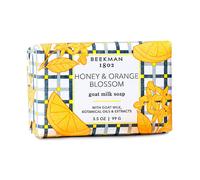 Beekman 1802 Goat Milk Body Soap Bar Honey & Orange Blossom - Scented - 3.5 oz - Nourishes Moisturizes & Hydrates - 100% Vegetable Soap - Good for