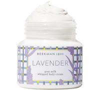 Beekman 1802 Whipped Body Cream, Lavender - 8 oz - Pure Goat Milk Formula for Clear, Soft Skin - Good for Sensitive Skin - Cruelty Free