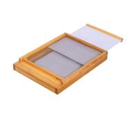 BEEKNOWS 10 Frame Beehive Screened Bottom Board, Langstroth Bee Hive Base Dipped in 100% Beeswax,Include Entrance Reducer