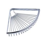 Beelee Rustproof Corner Triangular Bath Shelf Shower Caddy,Wall Mounted Stainless Steel Basket Dishrack for Shampoo Conditioner Bathroom Kitchen Organizer