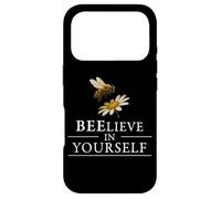 Beelieve In Yourself Cute Bee Daisy Positive Thinking Spring Case for iPhone 17 Pro