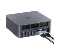 Beelink EQR5 Mini PC, Ryzen 5 5650U(6C/12T up to 4,5Ghz), AMD Mini Computer 32GB DDR4 1TB M.2 PCIe3.0 SSD, 4K Dual Display, Dual HDMI, WiFi6, BT5.2, Dual 1000M LAN