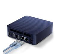 Beelink Mini PC EQ14, Intel Twin Lake-N150 Processor (up to 3.6GHz), Office Mini Computer 16GB DDR4 500GB SSD, Dual Gigabit Ethernet/Dual HDMI/WiFi 6/BT5.2