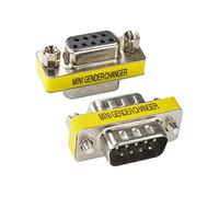 BeElion 2PCS 9Pin Serial RS232 DB9 Male to Female Cable Gender Changer Coupler Adapter